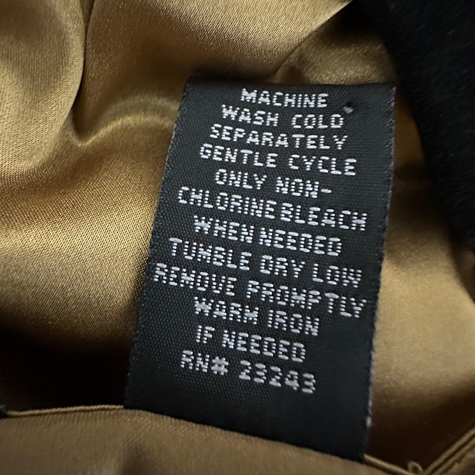 NY&C Womens Top M Gold Satin Chiffon Tie Feminine Coquette Regency Elegant Party