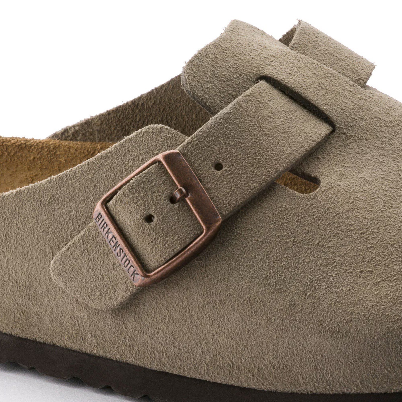Birkenstock Boston Soft Footbed Suede Leather Taupe Select Size