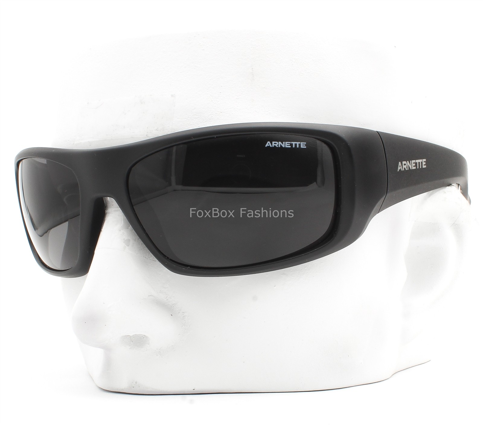 Arnette Hot Shot Sunglasses 4182 2196/87 Matte Black Rubber Gray Lens with Case
