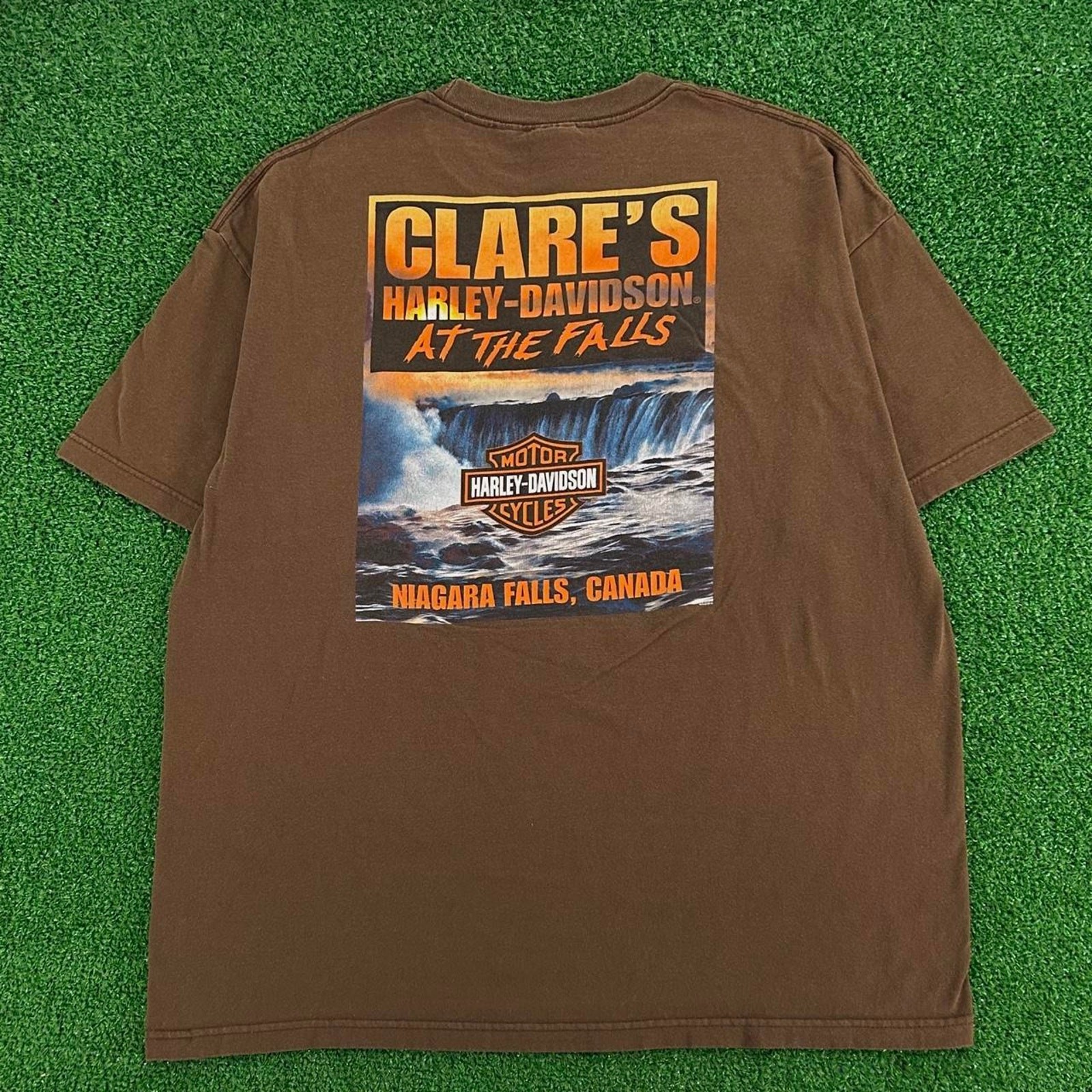 Harley Davidson Niagara Falls Canada Biker Graphic Tshirt Size 2X