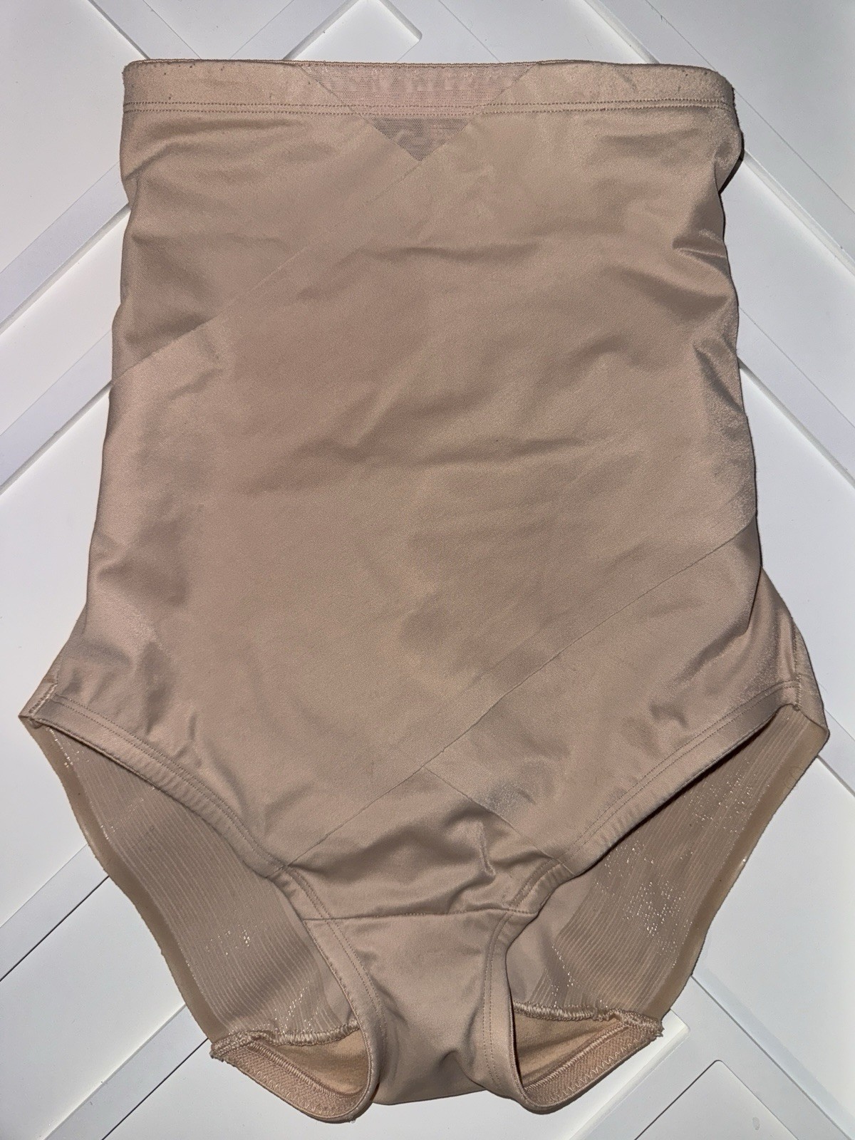 TC Fine Intimates Shape Wear Panties 4435 Beige Stretchy Tummy Control Small