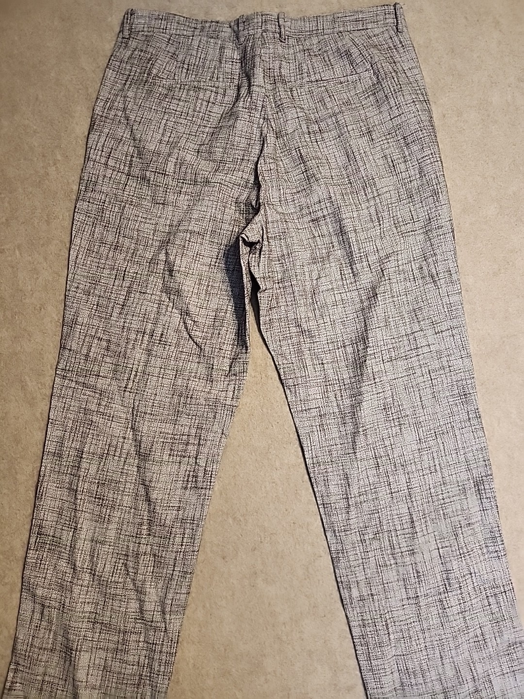 NWT $598 John Varvatos Mercer Pants In hazelnut linen viscose blend sz 54 US 36