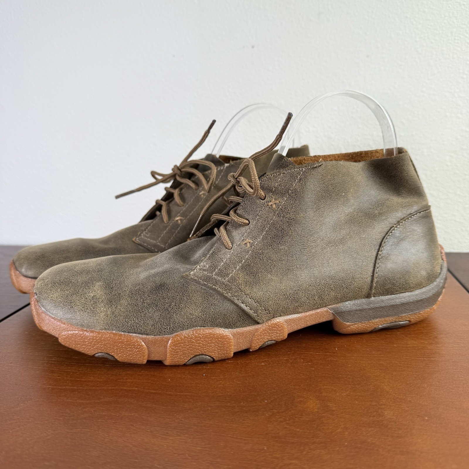 Twisted X Men’s Chukka Driving Mocs MDM0011 Leather Men’s 8.5 Brown Excellent