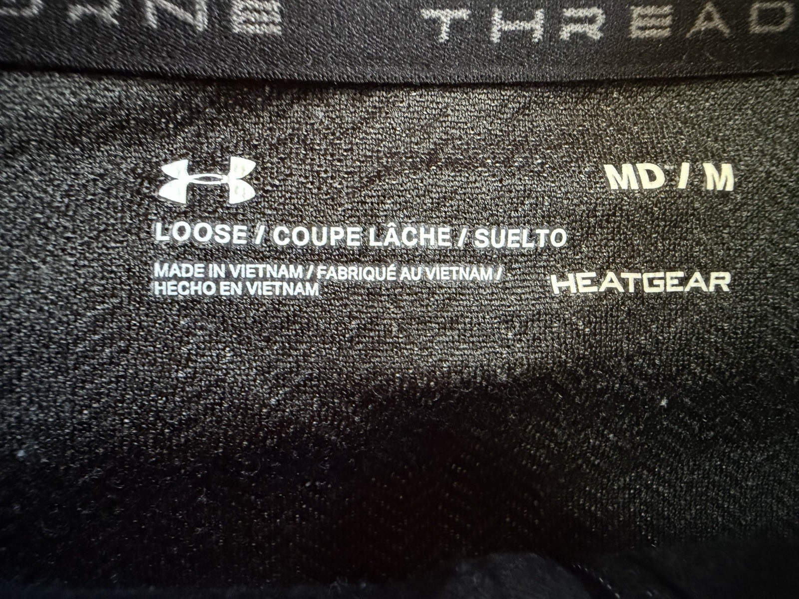 Under Armour HeatGear Men’s M Gray 1/4 Zip Mock Neck Long Sleeve Pullover