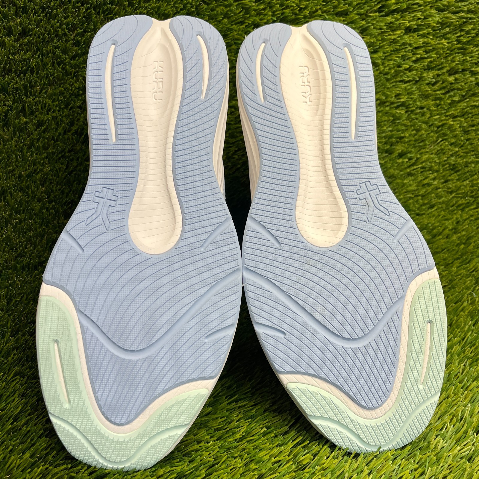 Kuru Atom 2 Womens Size 12D Blue White Athletic Running Waking Shoes Sneakers