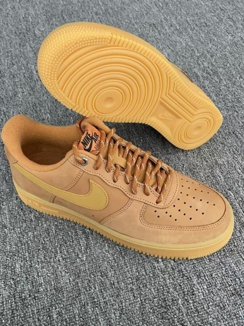 US Nike Air Force “Triple Brown” Low Top Sneakers For Men