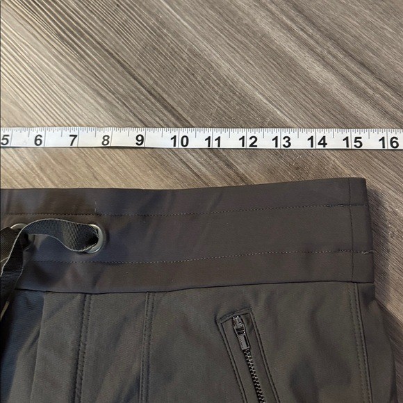 Athleta Headlands Hybrid pants brown women’s 6 petite casual elastic waist