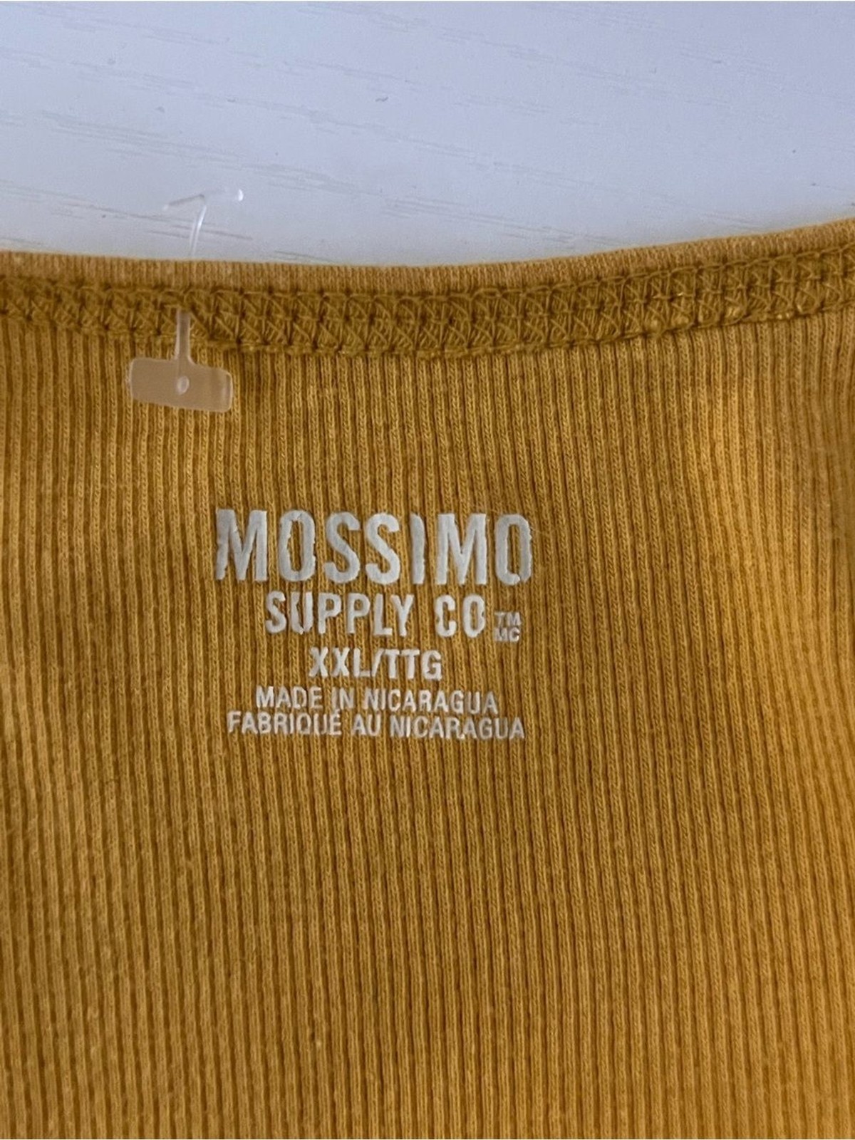 Mossimo Supply Co Ribbed Tank Top – Mustard Yellow – XXL