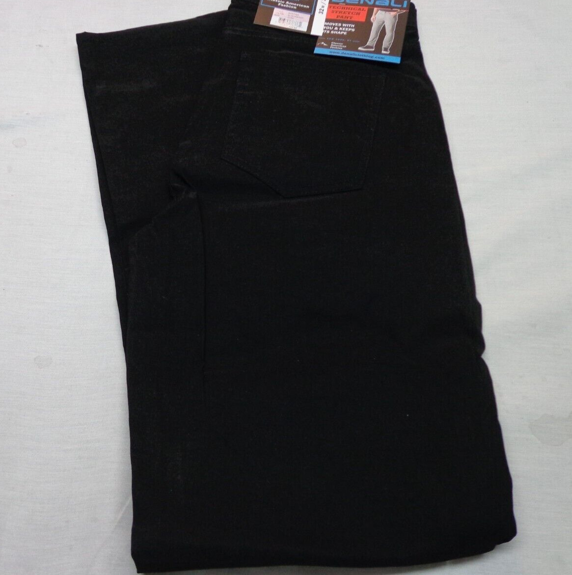 DENALI BLACK Soot Technical Stretch Pants NWT 32/32 MSRP $54