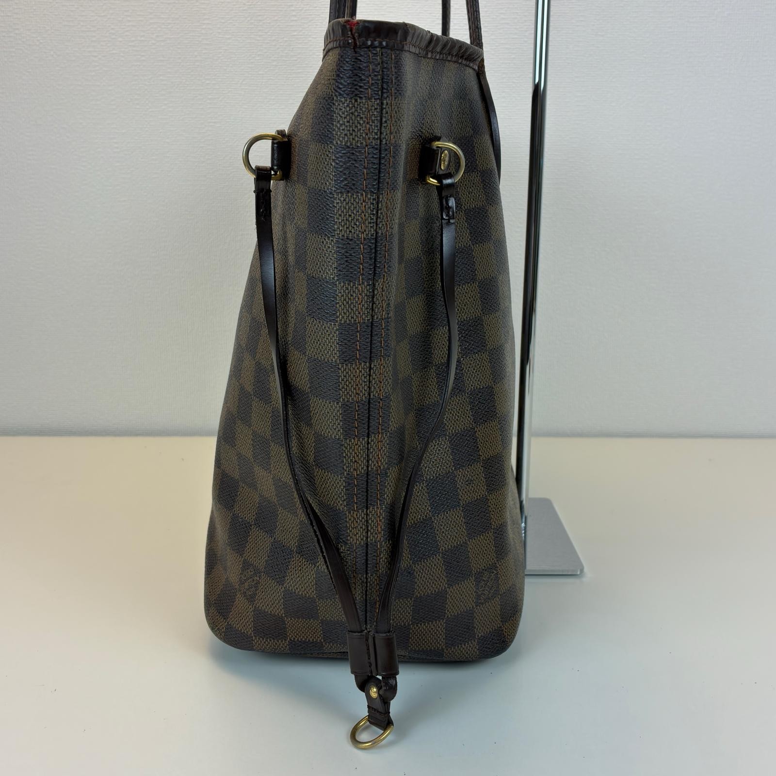 LOUIS VUITTON Neverfull MM Tote Bag N51105 Damier canvas Brown