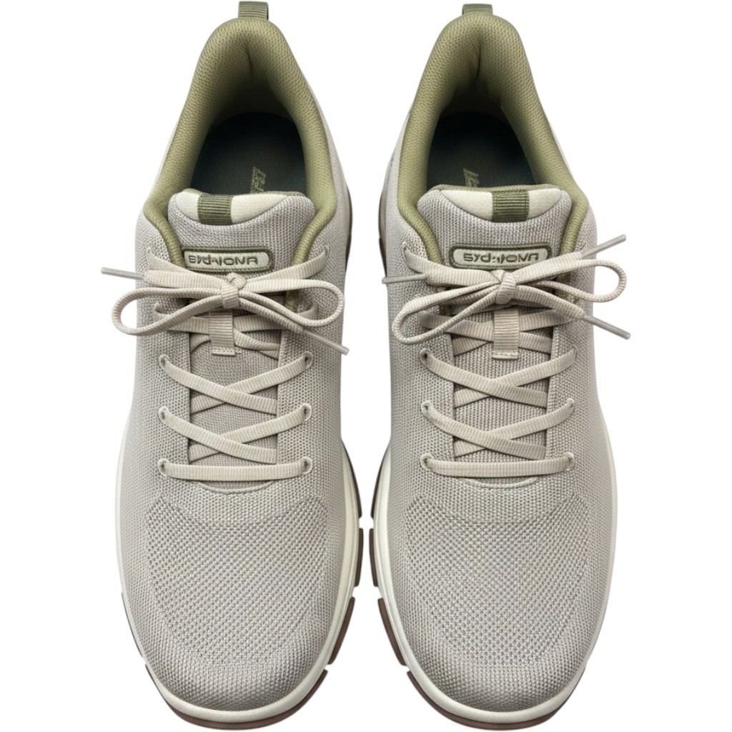 Rockport TruTECH Mens Tan Olive Knit Walking Sneakers Size 13M Low Top Shoes