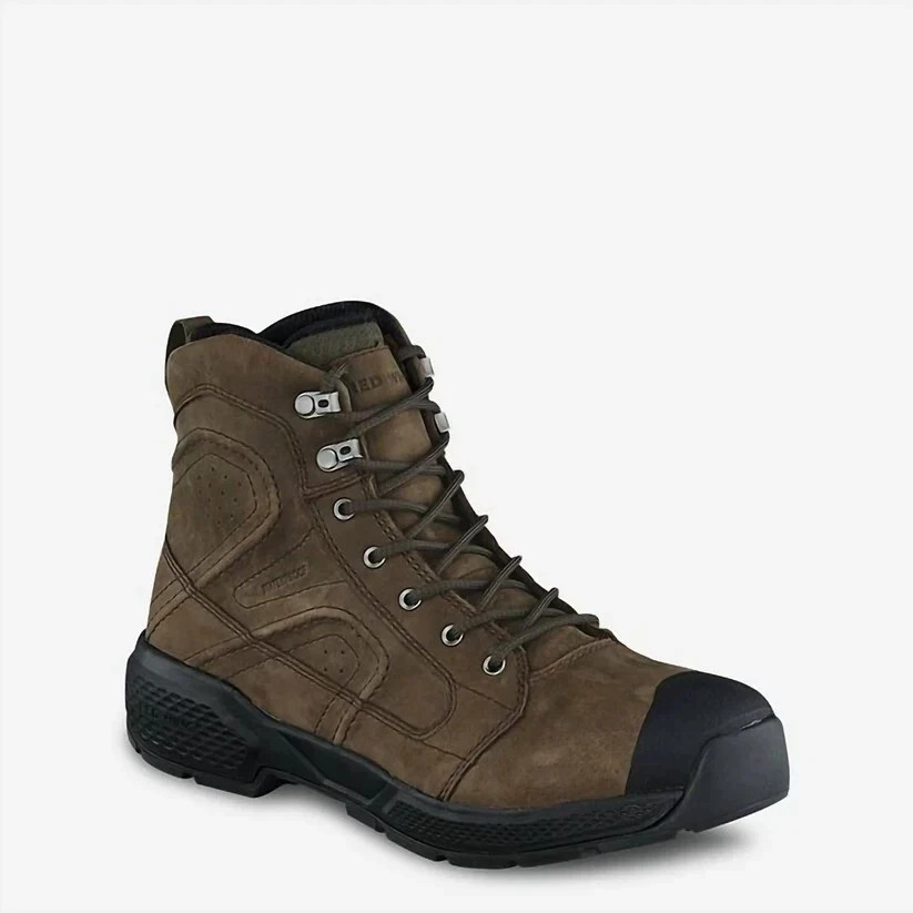 Red Wing Exos Lite Men 10.5 E2 2454 Brown Leather Waterproof Safety Toe Boot