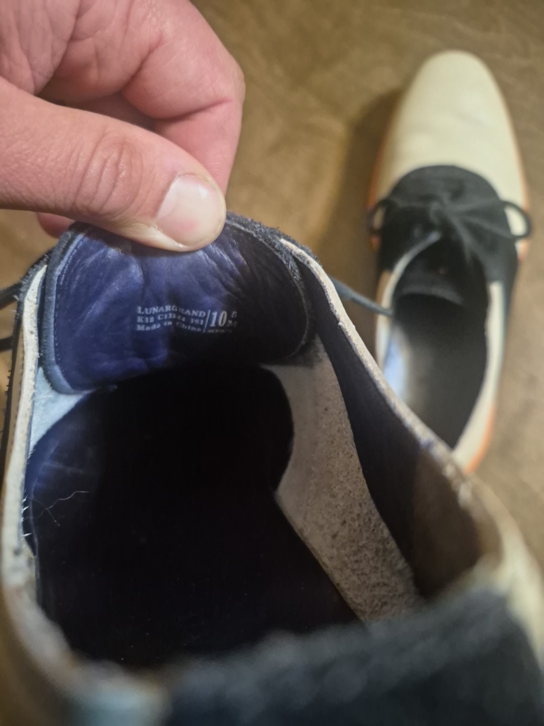 Cole Haan Original Grand Oxford Tan/black /orange