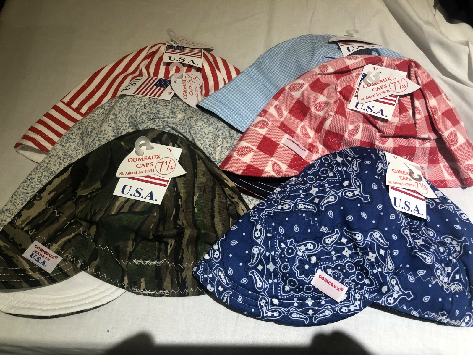 NWT 1 USA Made Welding Cap Welders Hat Comeaux Caps Reversible 2000 Sized cotton