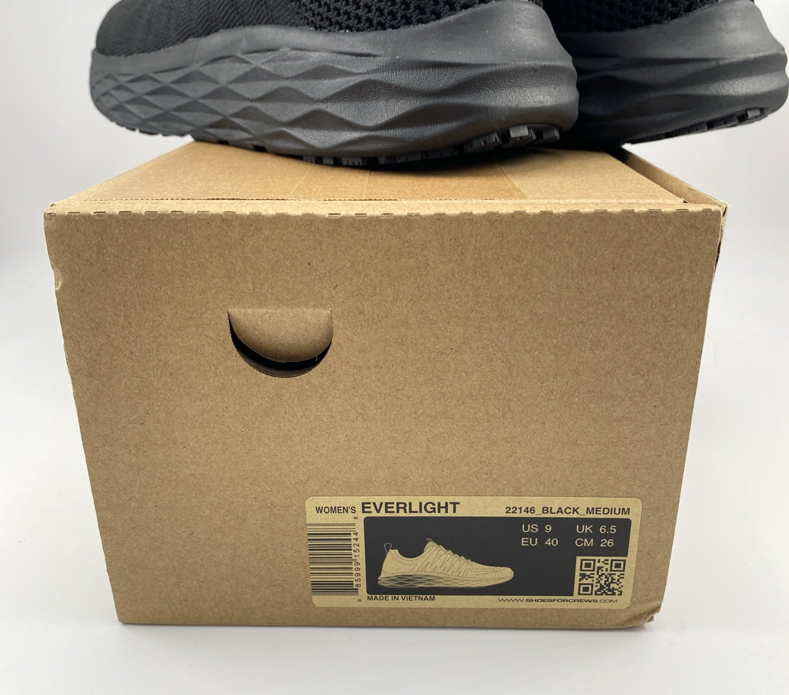 Shoes For Crews EVERLIGHT Sneakers Women’s Athletic Shoes US 9 Black -New in Box