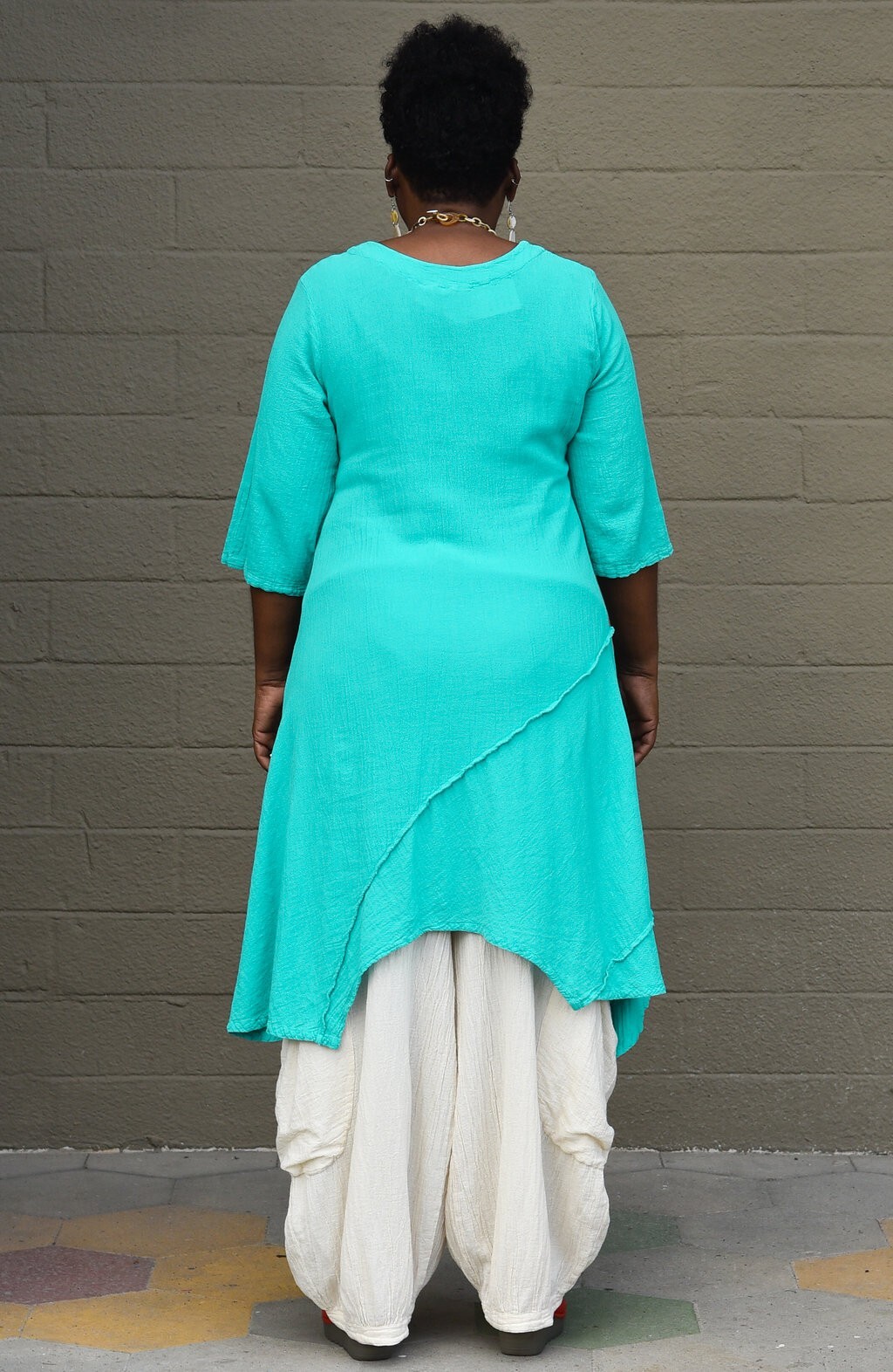 WATERSISTER Cotton Gauze TANGO TUNIC Long Top 1(S/M) 2(L/XL) 3(1X) oh my COLORS