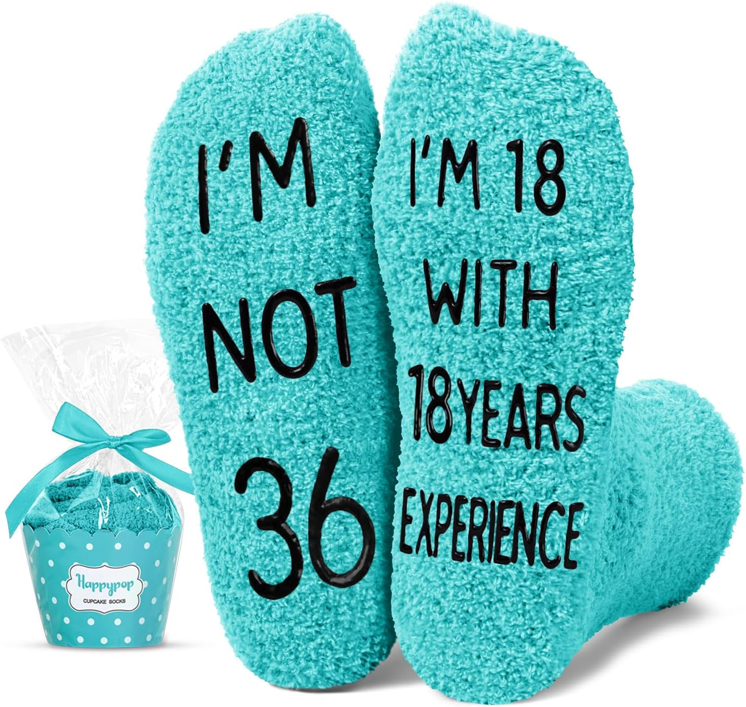 Birthday Socks for Women Men – 30 31 32 33 34 35 36 37 38 39 40 Year Old Gifts