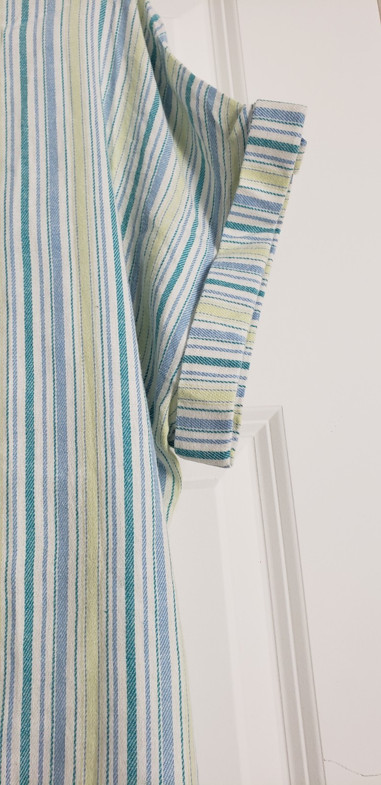 44° North women’s vertical-striped button-front top, size 1X, crafted with a…