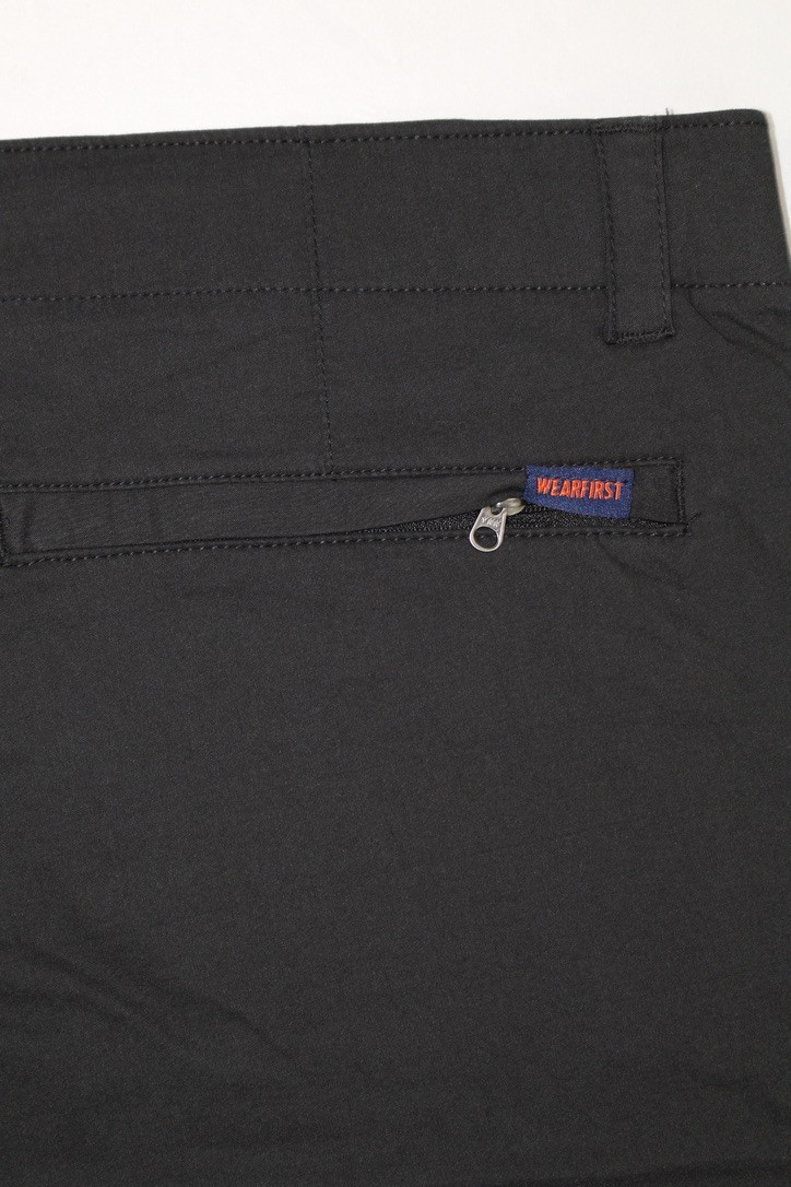 Wearfirst Mens Cargo Short Black Sz 2XL 9in Inseam Stretch Soft Touch Comfort