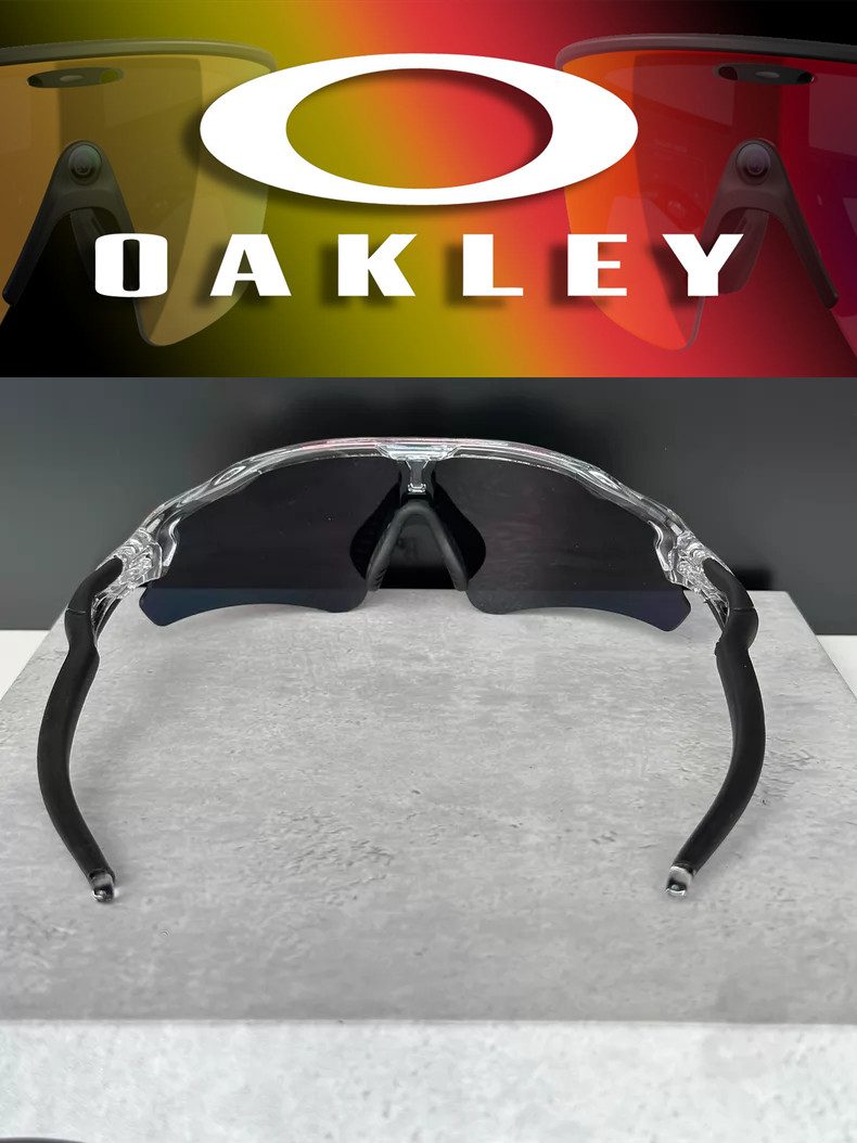Oakley Radar Ev Path Sport Sunglasses OO9208 Clear Frame Ruby Lenses