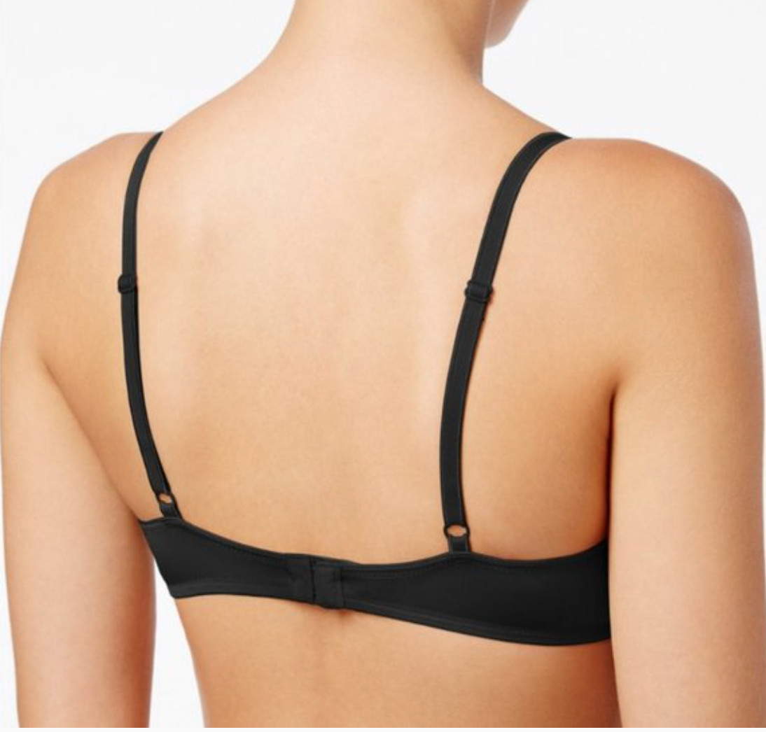 Calvin Klein 32B Pure Micro Lightly Lined T-Shirt Bra NWOT QP2586O Black