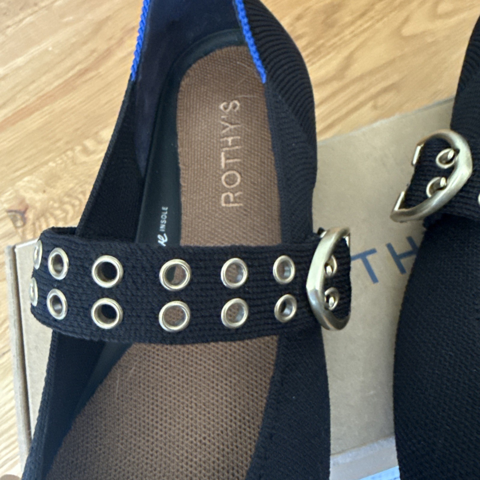 Rothy’s The Ballet Mary Jane Black Slip On Size 6.5