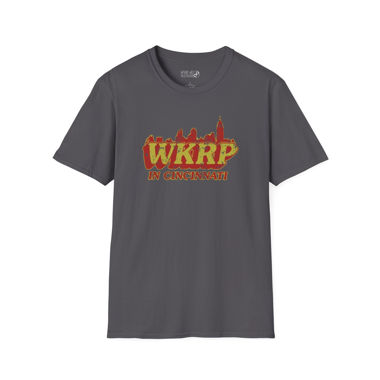 WKRP in Cincinnati – Dark-Color Distressed Television Show T-Shirt