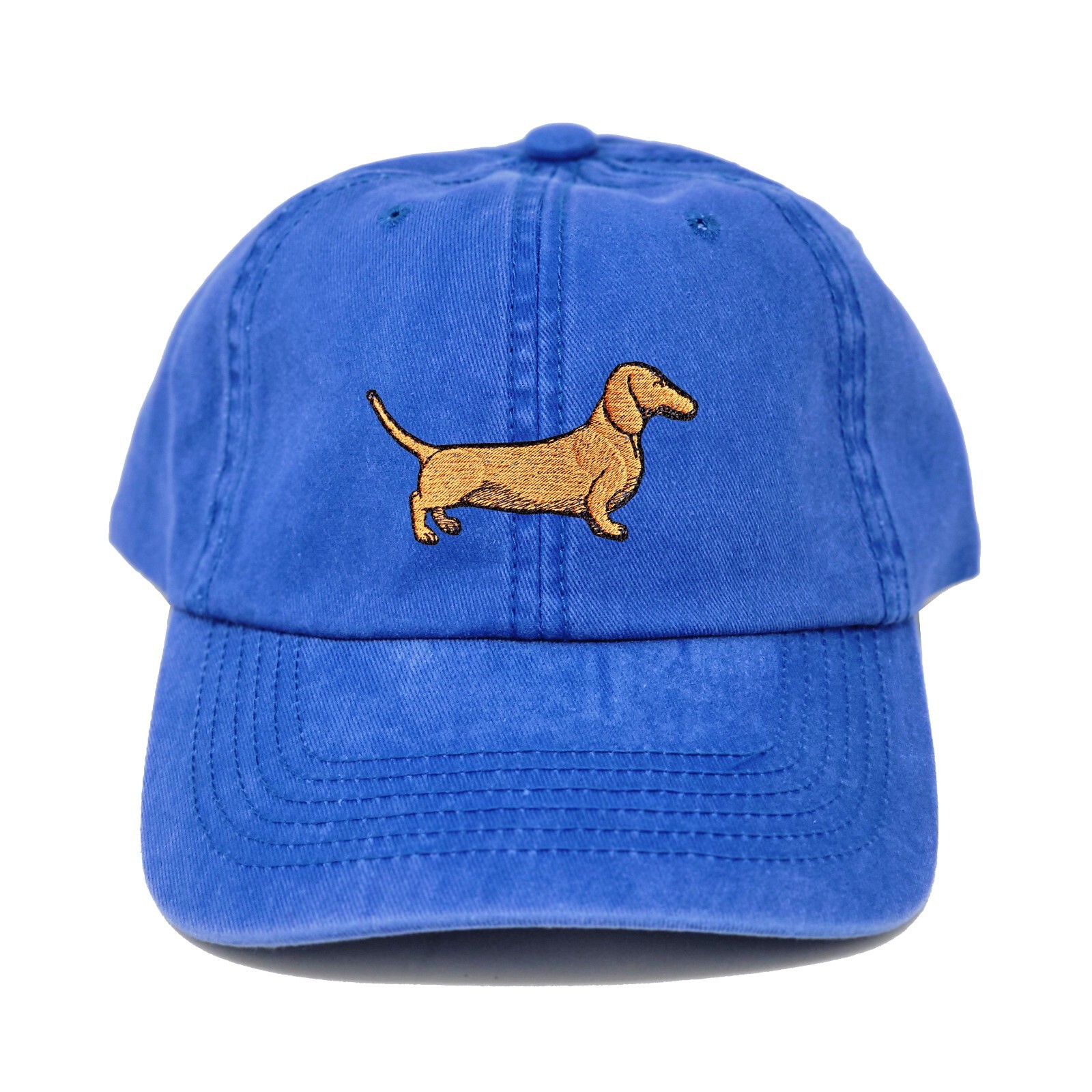 Dachshund dog embroidered dad hat, Wiener dog embroidered ball cap