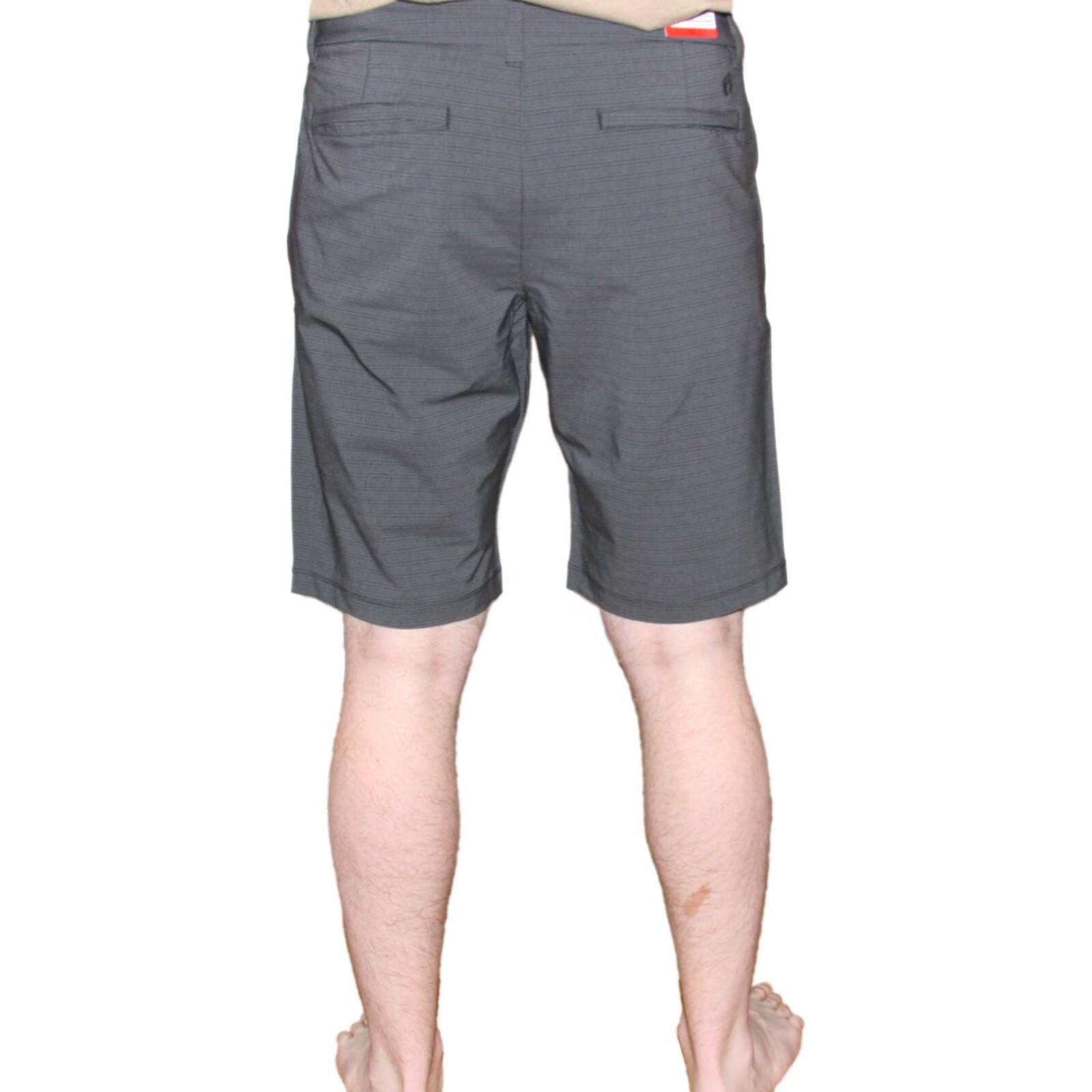 Hang Ten Men’s Shorts Hybrid lightweight Quick dry Gray Black stripe NWT size 32