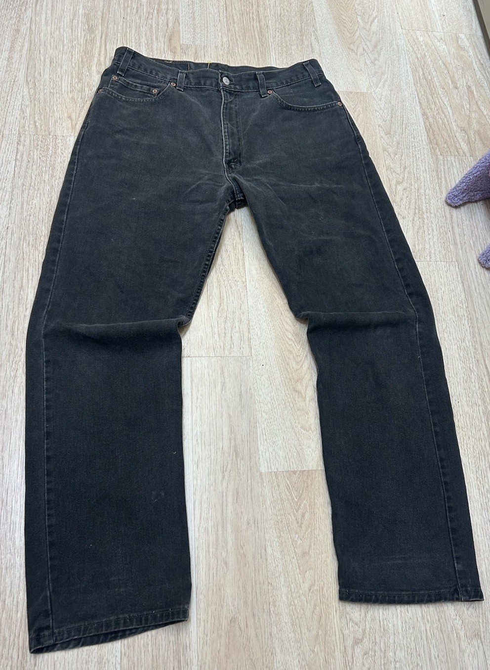 Vintage 90s Levis 501 Black Jeans Mens 36×32 Made in USA 501-0658 Button Fly