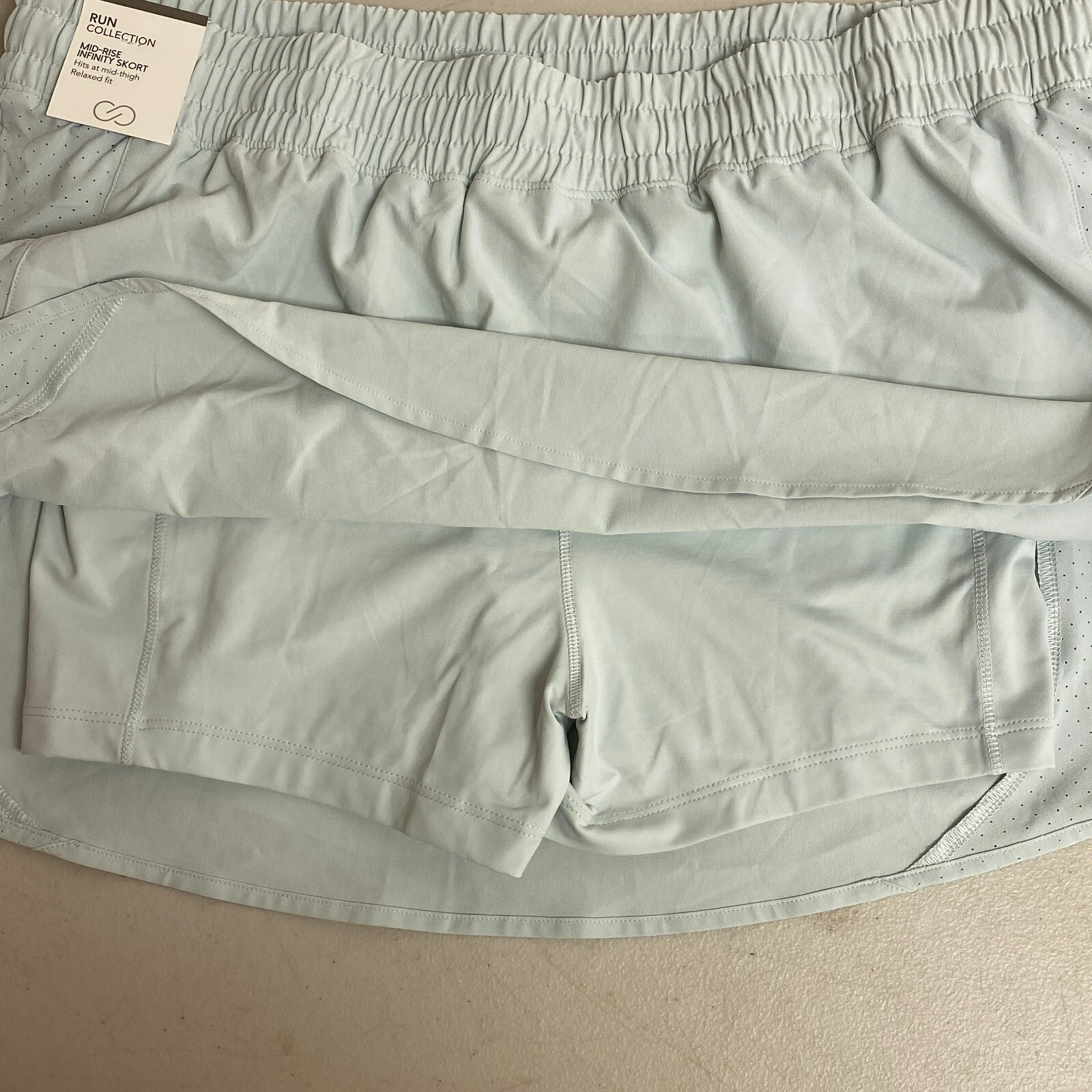 Calia Women’s Mid Rise Infinity Run Skort Calming Green Relaxed Fit WAX12360
