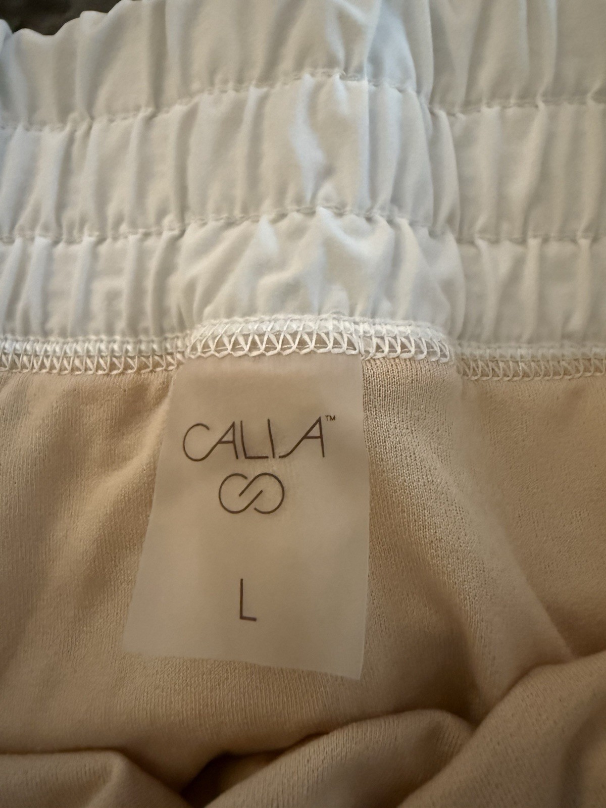 CALIA Women’s White Woven Athletic Shorts L