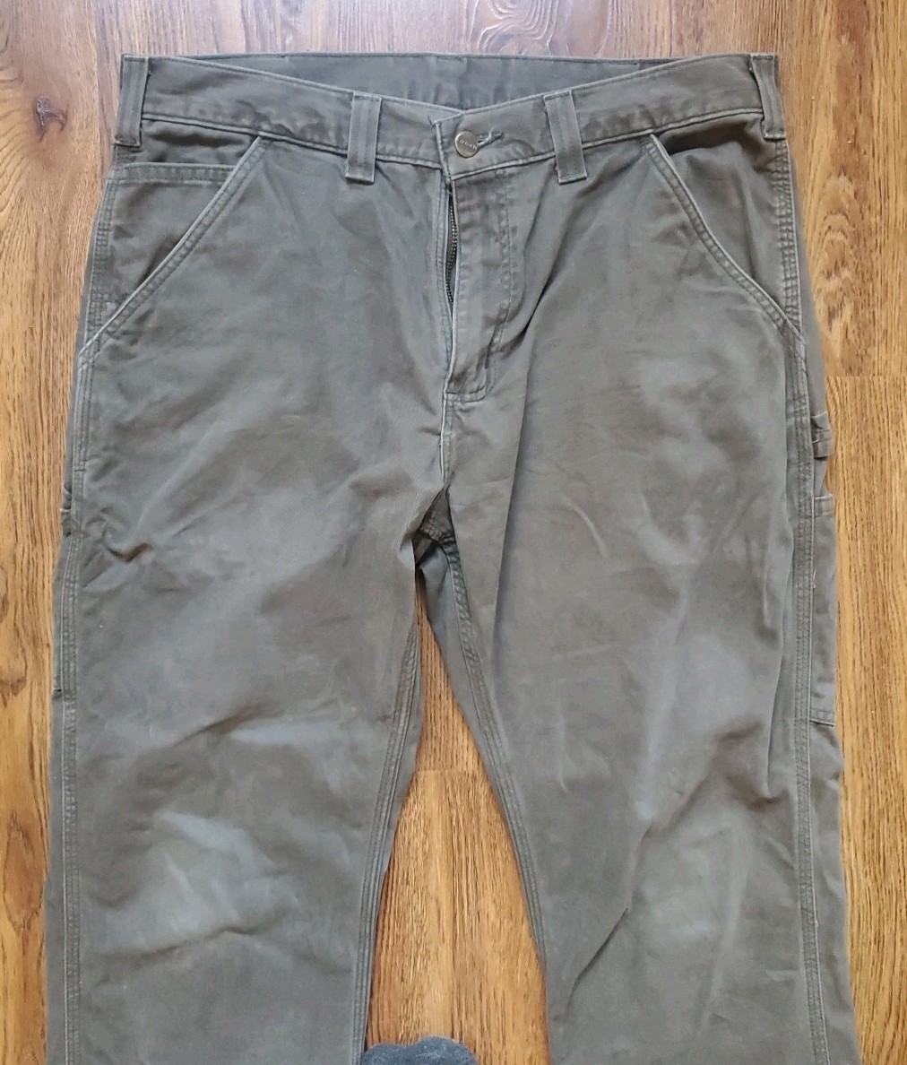 Carhartt B324 DFE Relaxed Fit Utility Work Pants Mens 34×30 Dark Olive