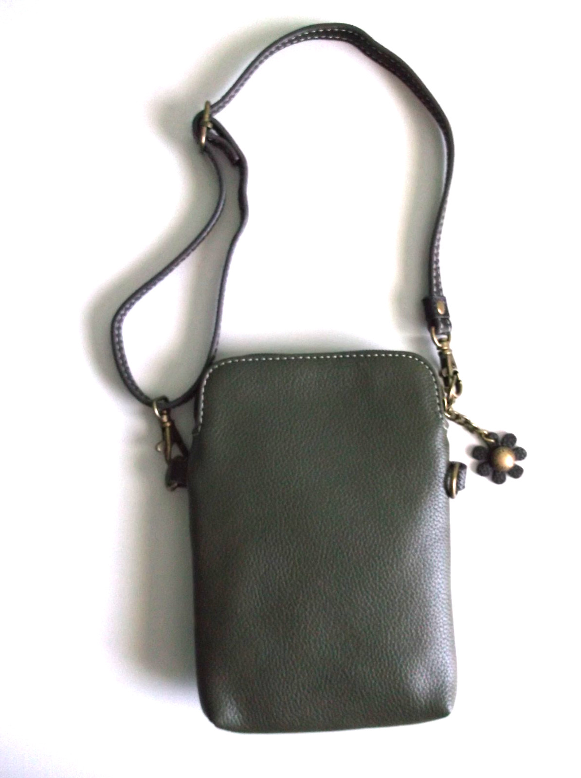 CHALA Cell Phone Crossbody / Wristlet Bag Small Purse Faux Leather OWL Design