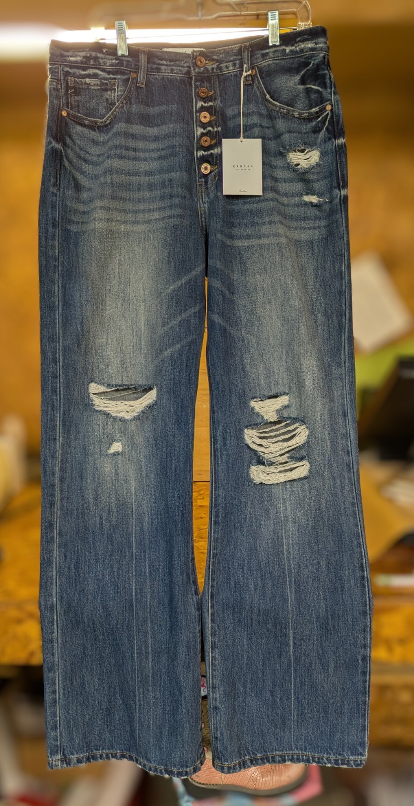 Kancan Ultra High Rise 90’s Wide Leg Jeans New 15/31
