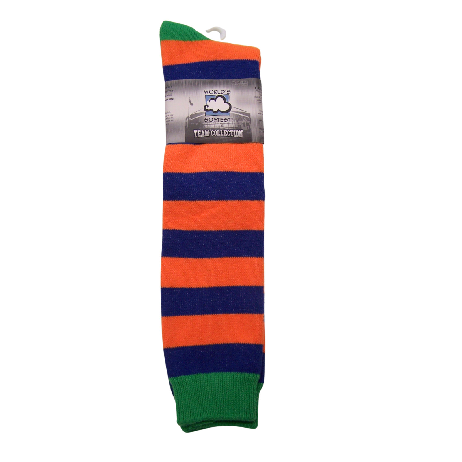Pack of 3 Over-the-Calf Rugby Stripe Socks, Assorted Colors, One Size Fits Most