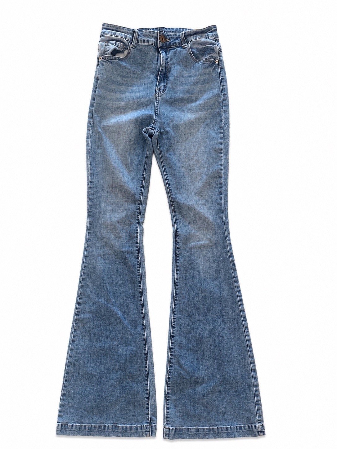 Silver Jeans Co Flare Jeans Womens 28 Light Wash Stretch Denim Y2K Bell Bottom