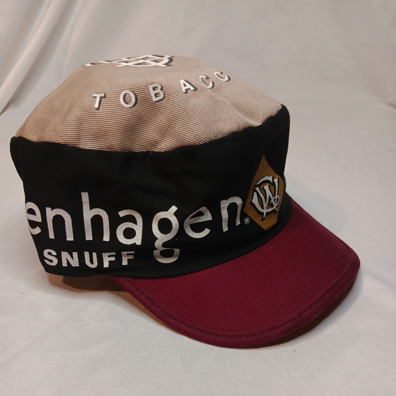 Vintage Copenhagen Snuff Painters Hat Cap Mens One Size Tobacco Adjustable 80s