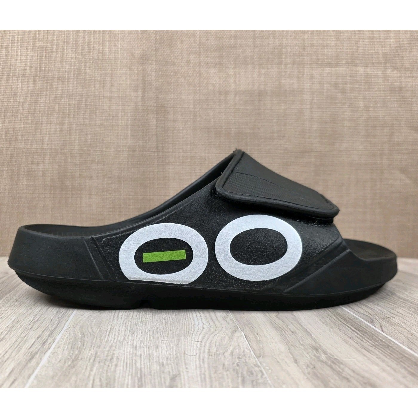 Oofos Ooahh Sport Flex Recovery Slip On Slides Women’s 8 Men’s 6 Black Sandals