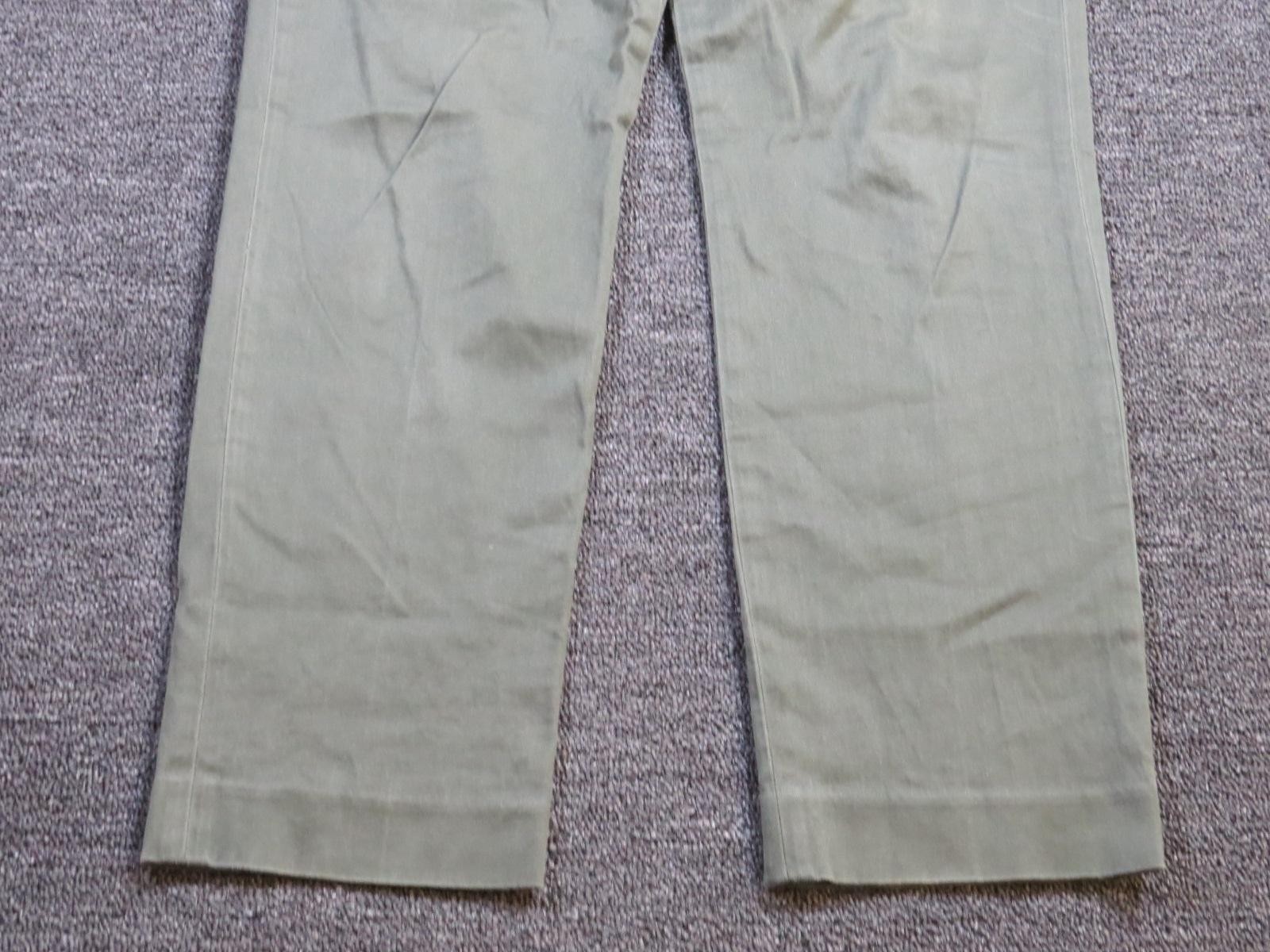 J Crew Bowery Pants Mens 32×30 Green Stretch Chino Straight Leg Casual Office