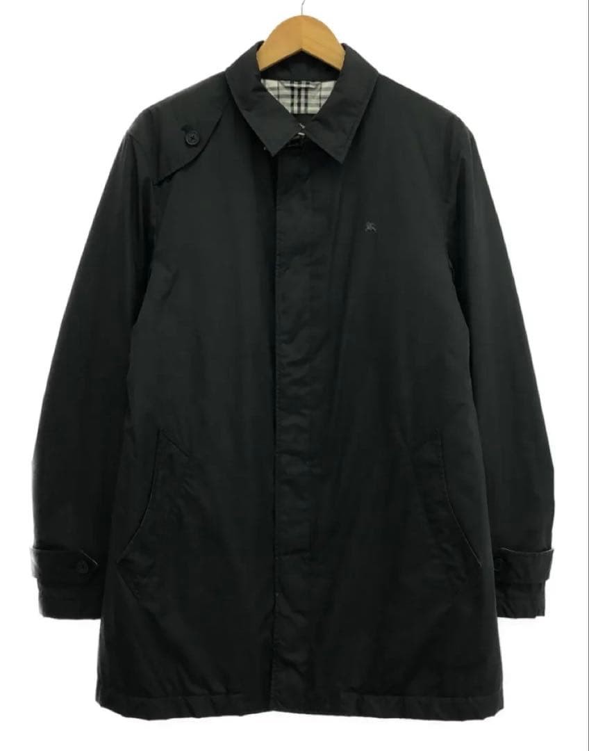 BURBERRY BLACK LABEL Nova check padded coat size L black