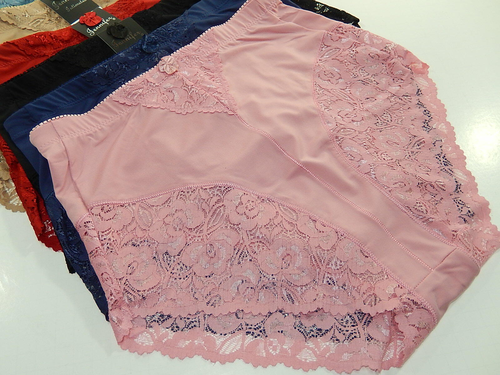 2-6 Gorgeous HIGH WAIST Briefs Tummy Control GIRDLE Lace SHAPER Panties S-5XL