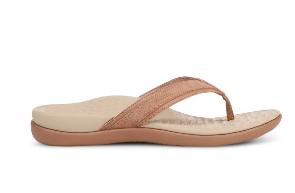 Vionic Women’s Tide 2.0 Toe Post Sandal, Mocha Mousse Leather