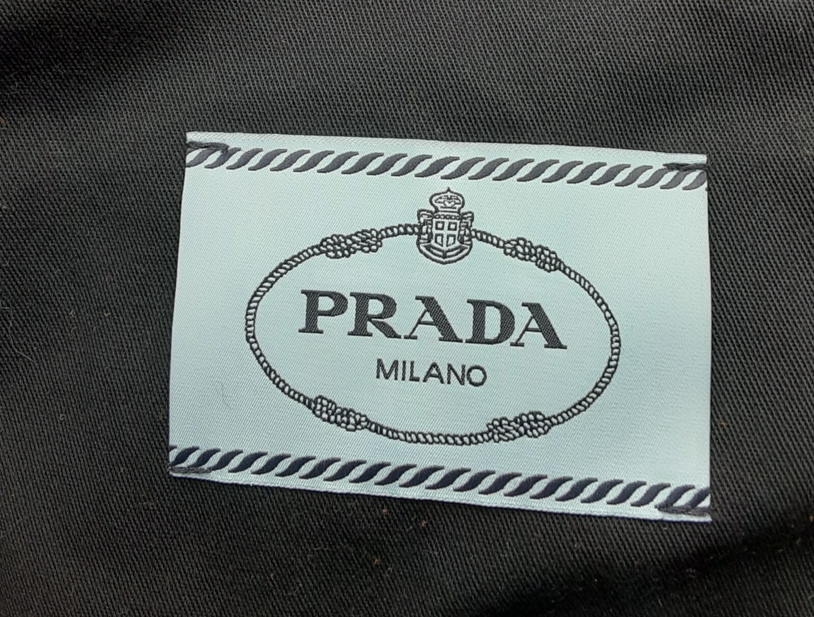 Not available Prada Garment Bag Black Canvas with Logo, 30″x42″