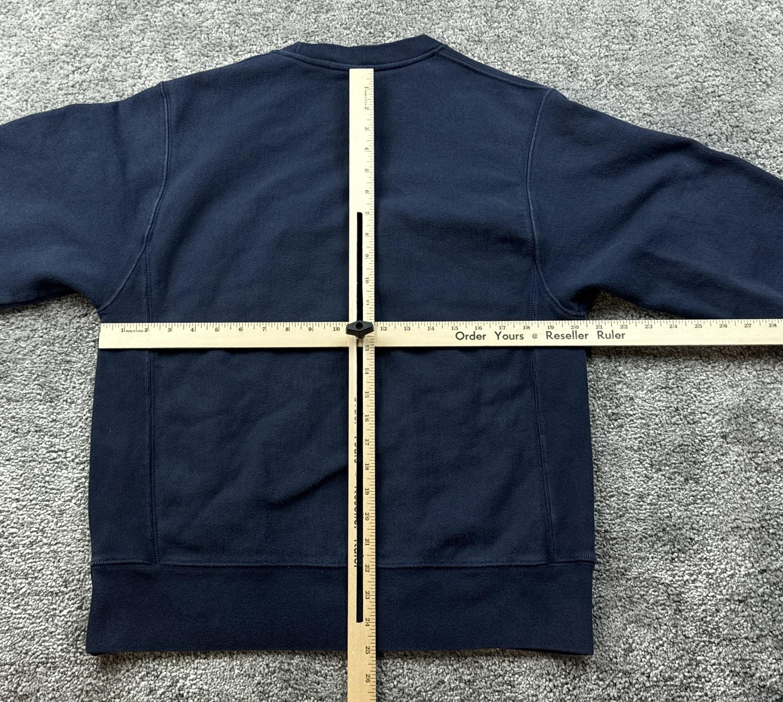 Champion Reverse Weave Sweatshirt Mens Medium Blue Fleece Crewneck Logo