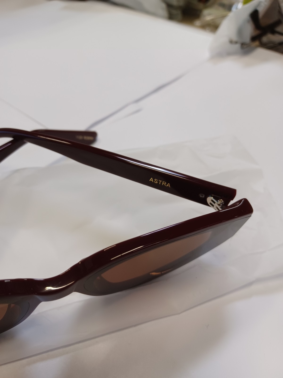 WMP Astra Black Cherry Red / Dark Brown Lens