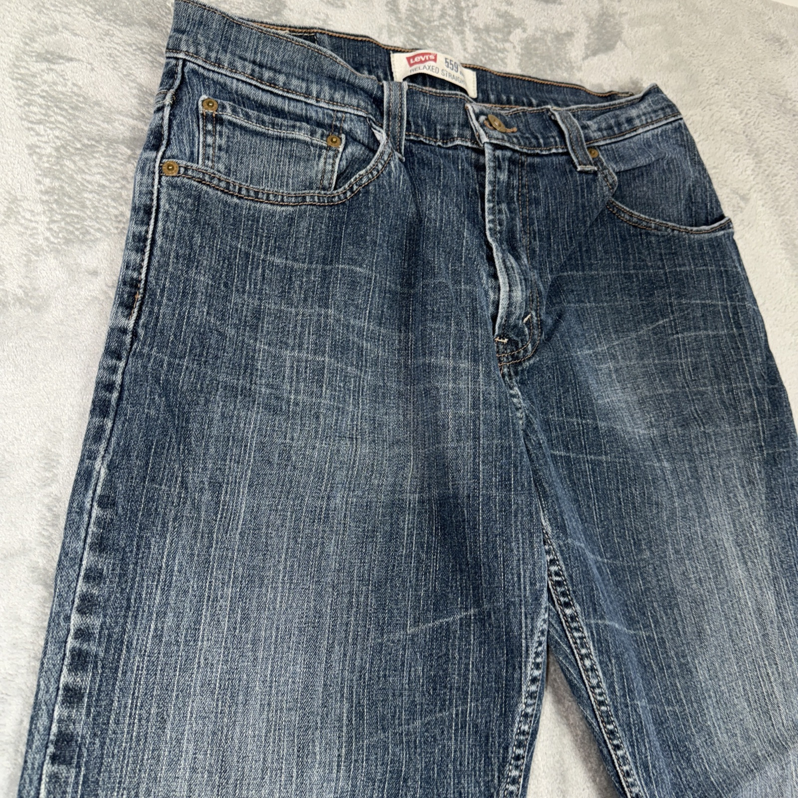 Levi’s 559 Mens Jeans Size 32 X 30 Blue Denim 5-Pockets Relaxed Straight Leg