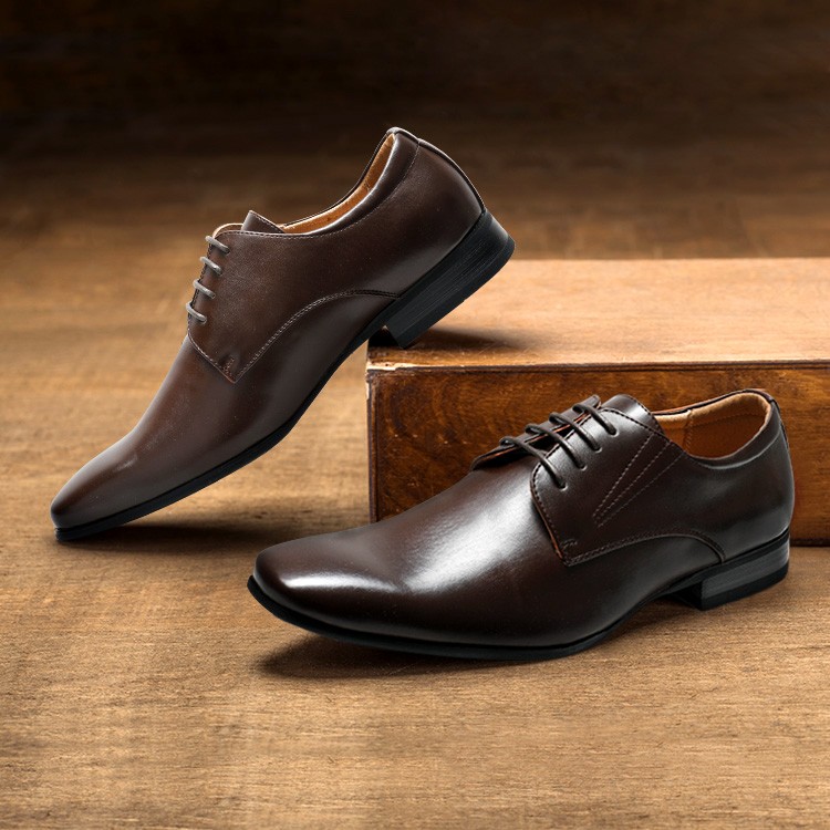 Men’s Dress Shoes Square Toe Casual Shoes Derby Oxfords Shoes US Size 6.5-15
