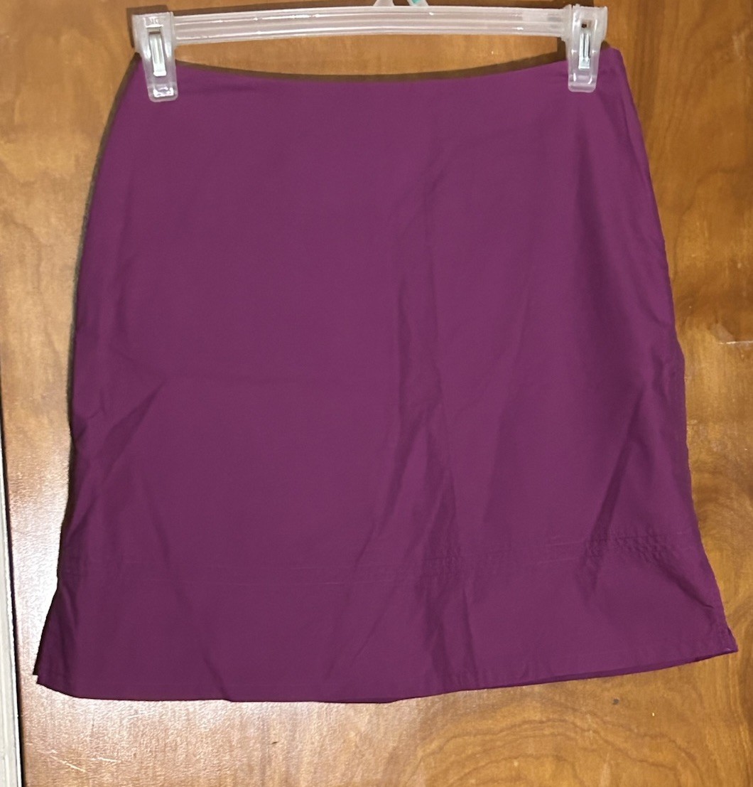 NWT Banana Republic Dark Magenta Violet Mini Pencil Skirt Size 6