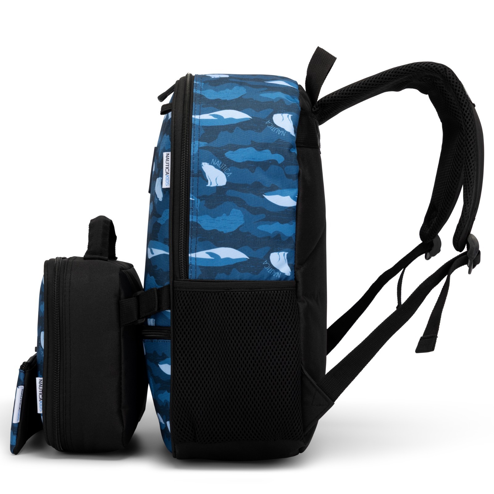 Nautica 16″ Back to Basics Cushioned Kids 3-Piece Backpack Set | Polar Camo